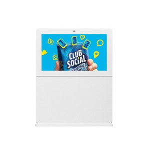 55inch floor stand tanan sa usa ka talan-awon 2000cd waterproof IP65 totem display outdoor touch screen lcd interactive kiosk