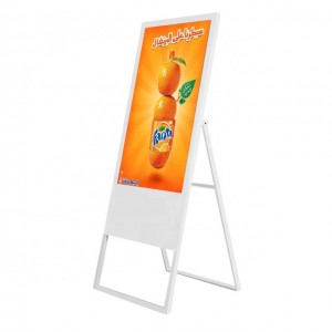 43-palcový prenosný digitálny signage kiosk wifi Android reklamná digitálna tabuľa menu