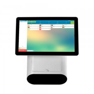 ПОС систем од 15,6 инча са екраном осетљивим на додир Прозор у ресторану за малопродајну касу Вин 7 8 10 Андроид машина ПОС систем за продају