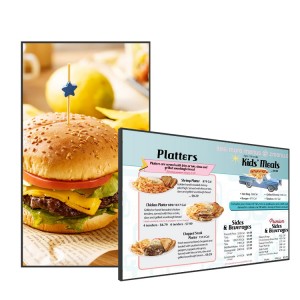 32 43 55 inch Super dunne restaurant muurbevestiging digital signage android lcd reclame scherm digitale menu board