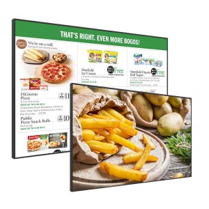32 43 50 55 inch siêu mỏng Quảng cáo treo tường bảng hiệu kỹ thuật số hiển thị bảng menu kỹ thuật số nhà hàng