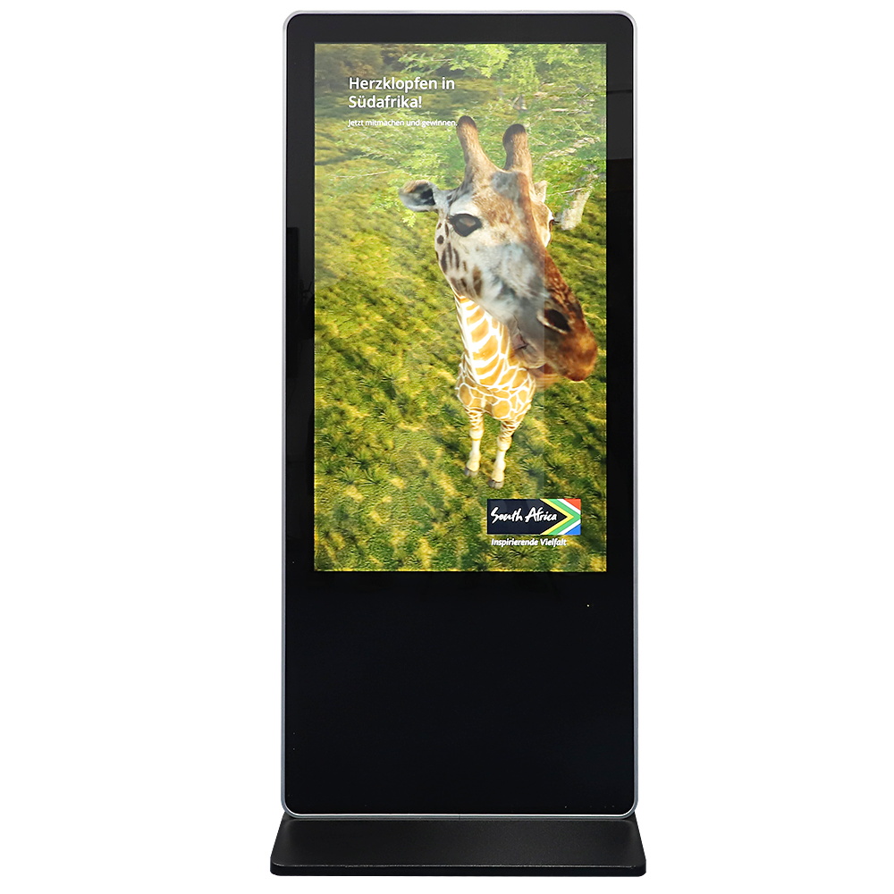 Mga Kinaiya sa Floor standing LCD advertising player sa advertising media