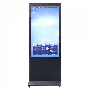 Interactieve touchscreen-kiosk met intelligent reclamedisplay