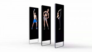 Shitje të nxehta Trajnim fitnesi 43 inç Pasqyrë inteligjente Ekran me prekje në Android Pasqyrë dixhitale ushtrimesh fizike