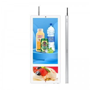 Wandgemonteerde Dual Elevator Display Full HD-resolutie reclame LCD-scherm paneel lift digital signage