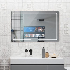 آینه هوشمند 7 تا 100 اینچ تلویزیون تعاملی حمام صفحه لمسی آینه جادویی