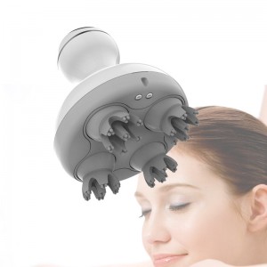 Ruční masážní přístroj hlavy Přenosný vibrační vodotěsný elektrický masážní přístroj na pokožku hlavy