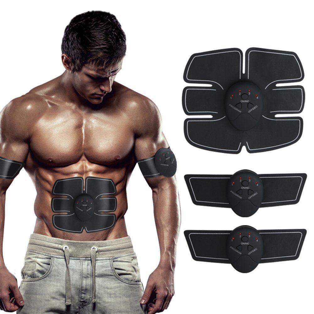Estimulador ABS Trainer sem fio 6-Pack Body Toning Cinto Eletrônico EMS Abdominal Muscular Abdominal
