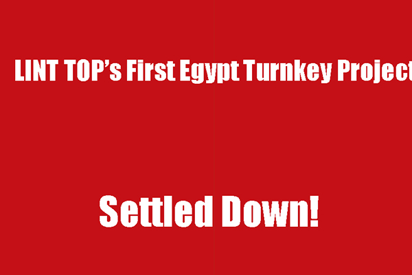 Le premier projet clé en main de LINT TOP en Égypte