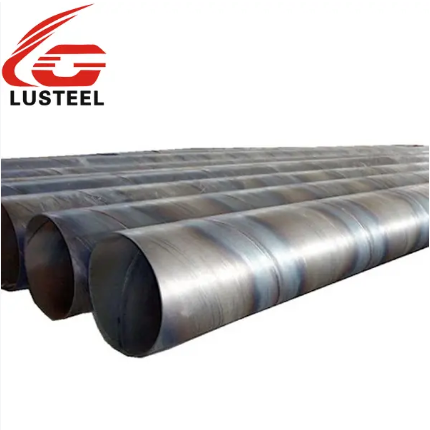 Production and storage of spiral steel pipe