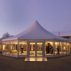 Tenda per eventi in alluminio con pagoda del circo poligonale