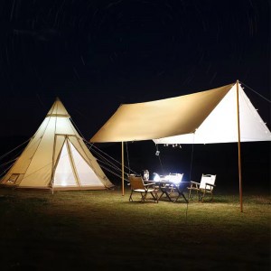 Wodoodporny namiot kempingowy tipi z bawełny oxford 3M 4M 5M
