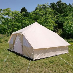 Tenda de acampamento Yurt Bell com grande porta dupla em lona Oxford