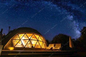Ipasibo ang Glamping Dome Tent Wooden Outdoor Tent