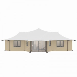 Conjioned Polygon PVDF Top Safari Lodge Resort-tent