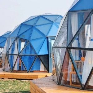 Tente d'hôtel en verre de luxe à dôme Geodecis
