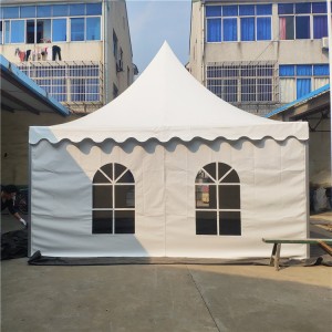 Luksus teltfest 3X3 4X4 5X5 10X10 Udendørs Canvas Sekskantet lystpavillon Pagodetelt med vandtæt baldakin