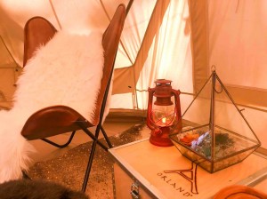 Bell tent camping house 3-6m de diámetro tienda de lona NO.022