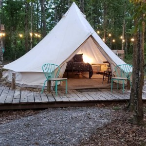 Hoge kwaliteit outdoor safari bell tent luxe glamping familie kies NO.041