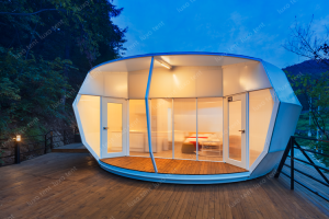 कस्टम कद्दू के आकार का ग्लैम्पिंग हाउस