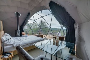 Роскошный шатер для глэмпинга, купольный дом, 8-метровые геодезические купола, часть 2