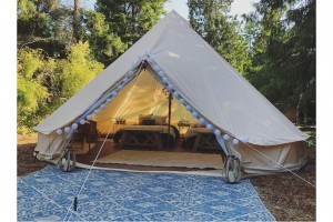 Umqhaphu Canvas Bell Intente Safari Bell Tente 3m Glamping Bell Tent NO.087