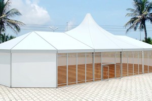 Lều ngoài trời kết hợp nhiều kích thước cho sự kiện