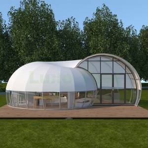 Casa de tendas tipo cúpula do hotel resort con forma de caracol do cliente