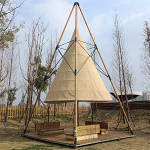 Бамбуковый фонарь с навесом для кемпинга и сафари-палатки