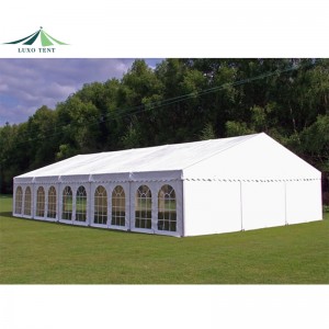 Tenda per feste per eventi nuziali trasparenti in PVC con telaio in alluminio