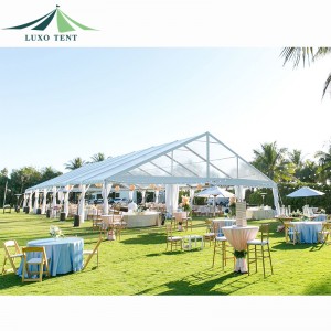 Luxury Clear Span Aluminiyam Isakhelo PVC Transparent Wedding Event Party Tente