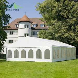 Tenda per feste per eventi nuziali trasparenti in PVC con telaio in alluminio