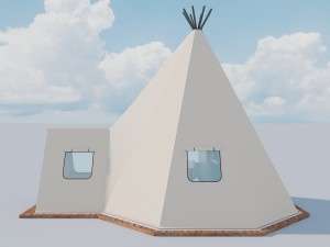 カスタム アウトドア キャンプ リゾート インディアン ティピ テント