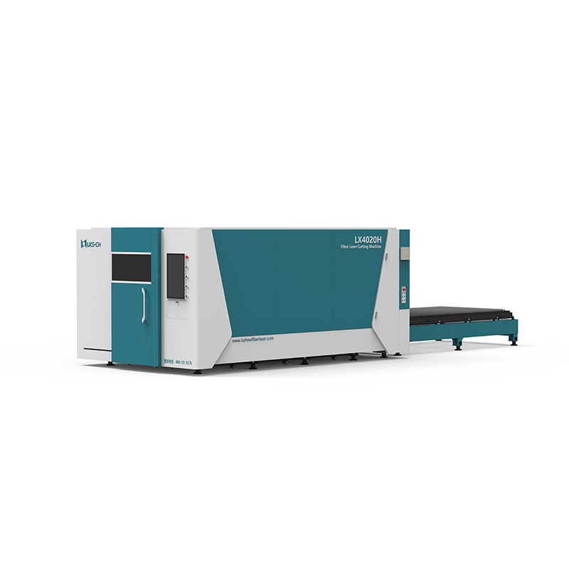 Machine de découpe de métal au Laser à Fiber, Table d'échange à couverture complète LX4020H, 2000W 4000W 6000W 8000W