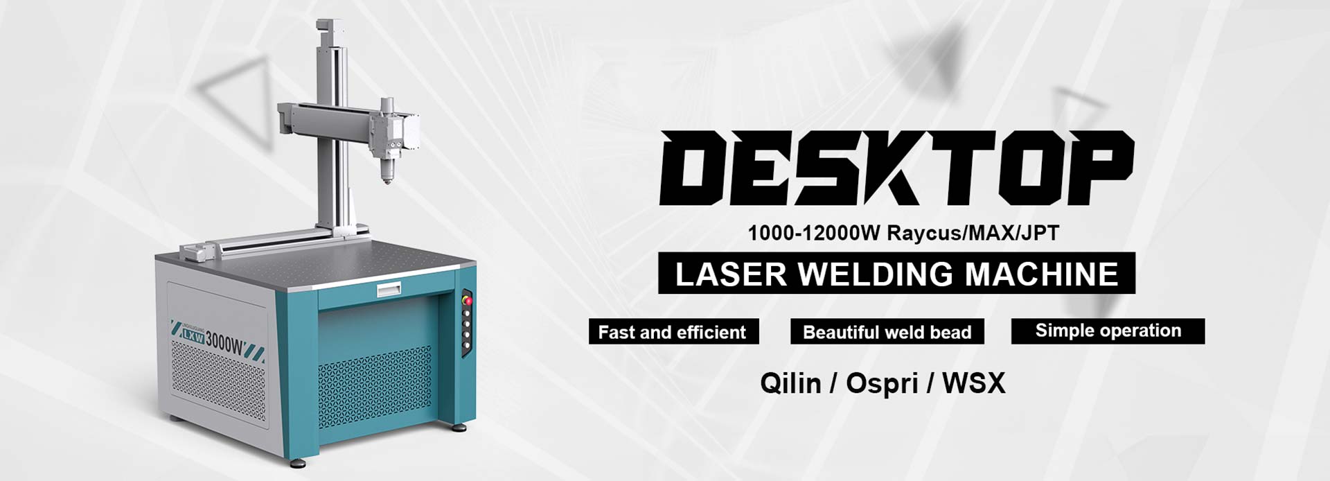 LXW-1000-2000W Tabletop Laser Metal Welding Machine igwe anaghị agba nchara Carbon Steel Iron