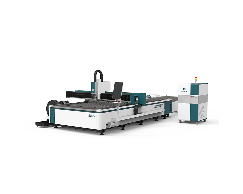 LX3015ET Máquina de corte con láser de fibra CNC de placas de metal de mesa de intercambio rotatorio e tubos 3000W 4000W 6000W 12000W