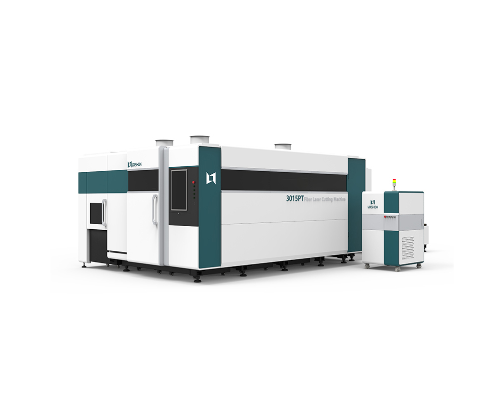 LX3015PT metal sheet and tube fiber laser cutter with exchange table full cover rotary 3kw 4kw 6kw 8kw 10kw 12kw