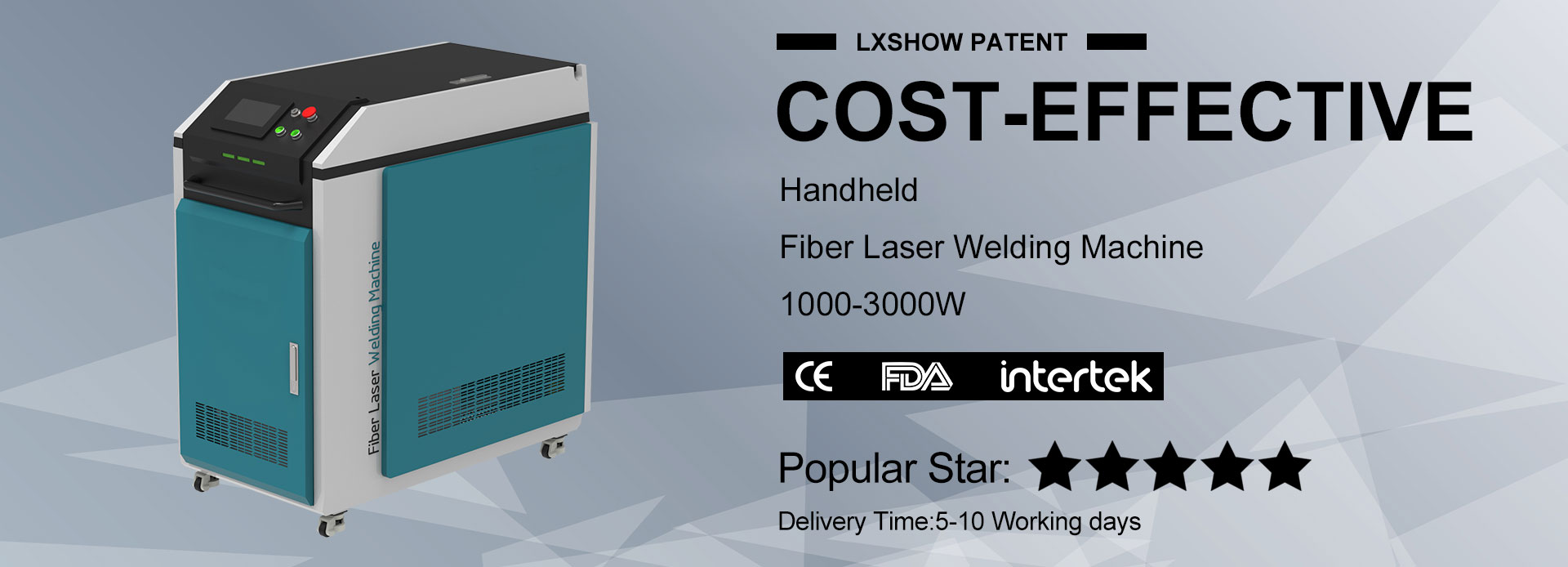 LXW-1000/1500/2000W हैंडहेल्ड फाइबर ऑप्टिक लेजर वेल्डिंग मशीन धातु शीट एसएस आयरन कार्बन स्टील