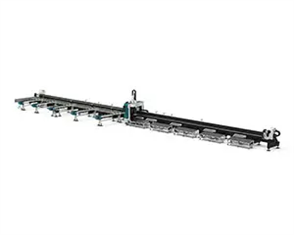 LX122TXA Mașină de tăiat tuburi laser cu alimentare automată cu trei mandrine pentru tub rotund pătrat de metal