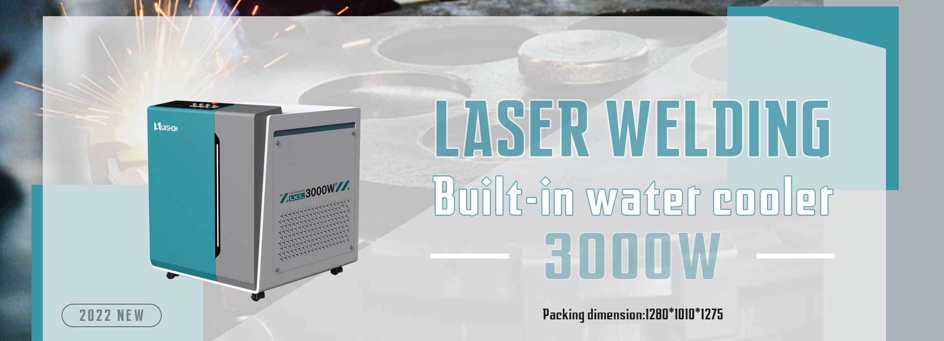 LXW-3000W High Power Laser Welding Mesin jeung Cai Cooling Alat pikeun Stainess Steel Karbon Steel Beusi