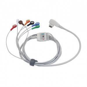 5/7/10 Leads Holter Patient ECG Cable for DMS G7185S
