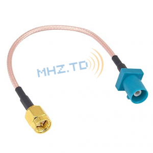 SMA Male hanggang FAKRA Z Male Rf Coax Cable GPS External Antenna jumper cable