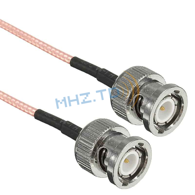 BNC Male Turn BNC Male RG316 RF cable length 80MM jumper cable Itinatampok na Larawan