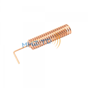 Naka-embed nga 433MHZ elbow spring antenna 433MHZ copper spiral coil antenna Angayan sa pagbasa sa wireless meter, metro sa kuryente, metro sa tubig, welding sa motherboard.