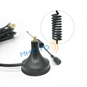 Antena externa com magnetismo 433Mhz RP SMA Plug Antena macho reta SMA Raido com base magnética para rede nacional para medidores sem fio, medidores de água etc.