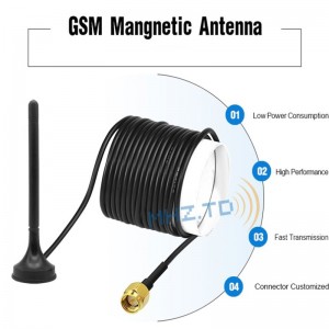 GSM External Antenna na May Magnetism, Sma Connector