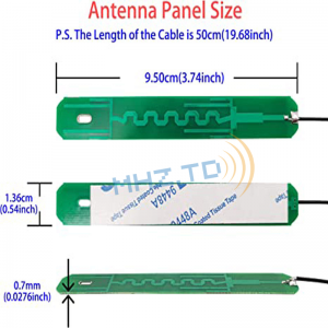 [Kopyahin] 2.4GHz 5.8GHz Dual Band PCB WiFi Antenna IPEX Naka-embed na Antenna na may 30cm Cable para sa Mini PCIe Card
