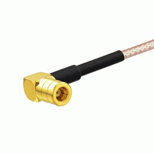 Connector coaxial RF Smb-kw Connector de cable d'angle recte femella SMB