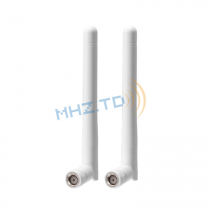 Սպիտակ RP-SMA 2,4 ԳՀց 5,8 ԳՀց 3dBi երկշերտ WiFi ալեհավաք