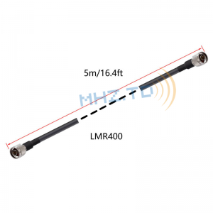 N-dugasz-N-dugós kis veszteségű koaxiális kábel LMR400 Rf kábelszerelvények